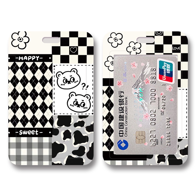 Vỏ Đựng Thẻ ID Có Dây Đeo Phong Cách Ins Cho Học Sinh Ốp