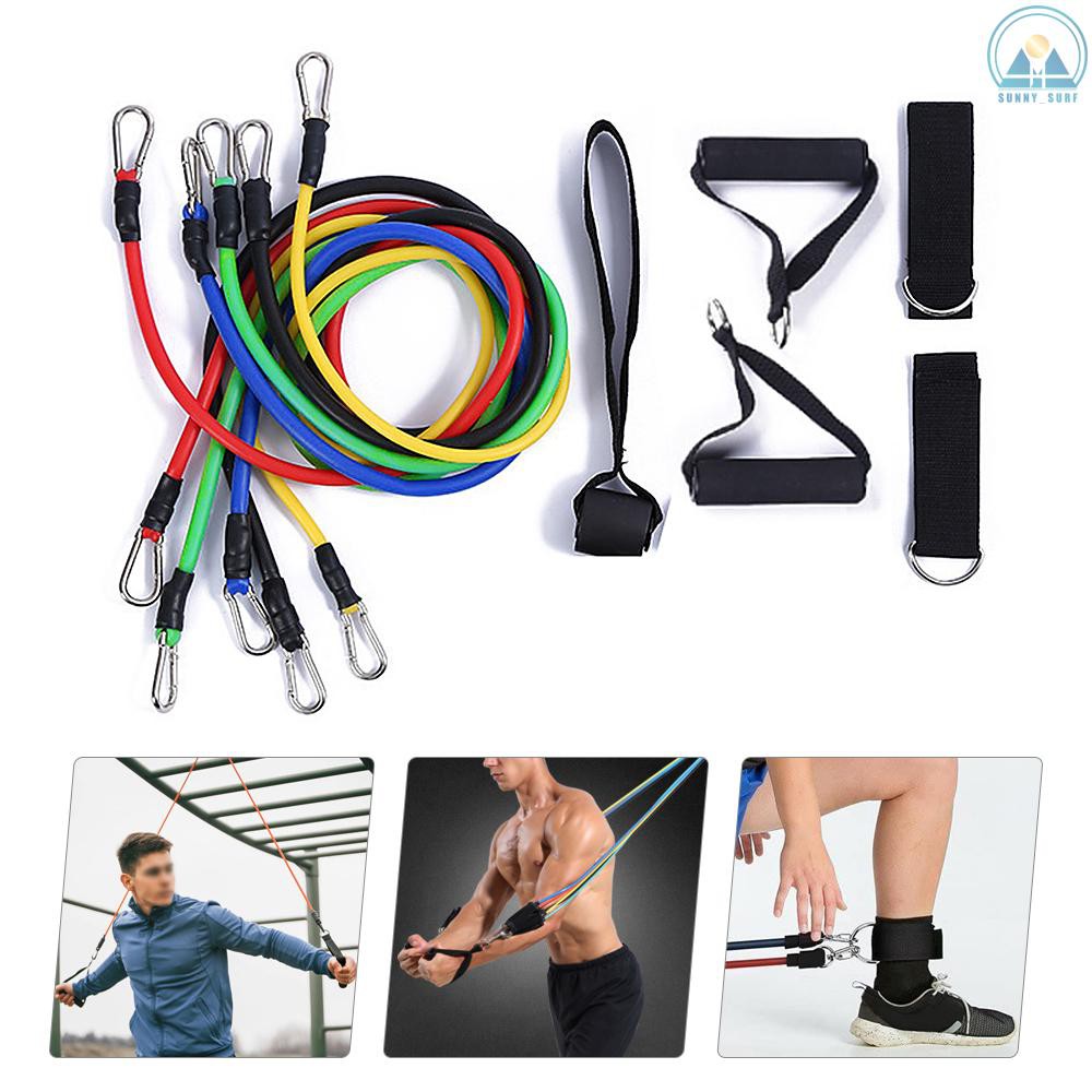 Set 11 Dây Đai Kháng Lực Hỗ Trợ Các Bài Tập Thể Dục / Gym