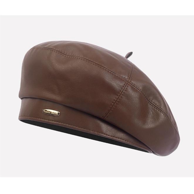 Mũ Beret Da Thời Trang Dành Cho Nữ