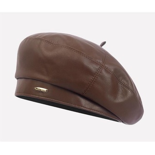 Mũ Beret Da Thời Trang Dành Cho Nữ