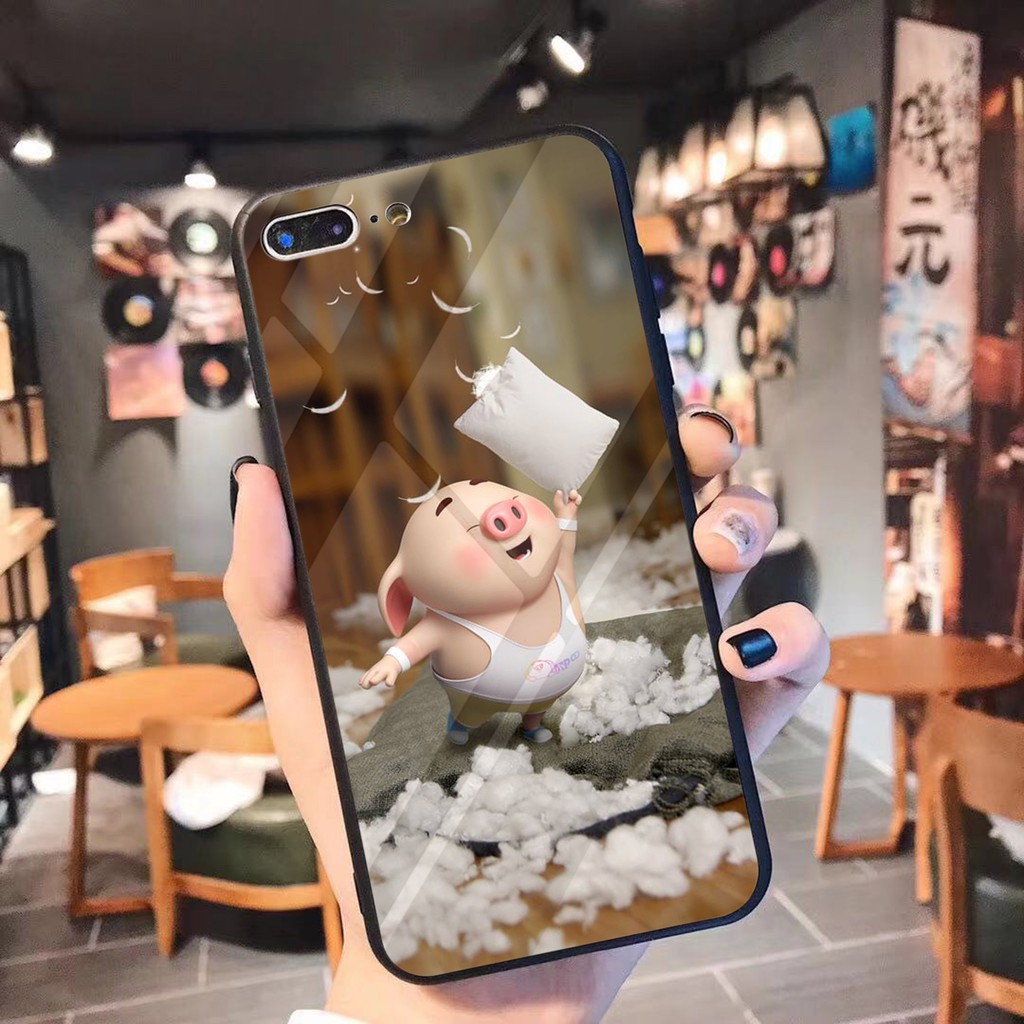 [HOT] ỐP IPHONE - ỐP KÍNH - M299 Heo Love You