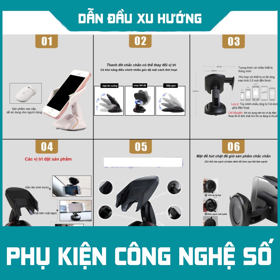 [SIÊU CHẤT] [ Siêu Phẩm ]  GIÁ ĐỠ OTO, XE MÁY MOBILE MOUSE - bám dính chắc chắn.