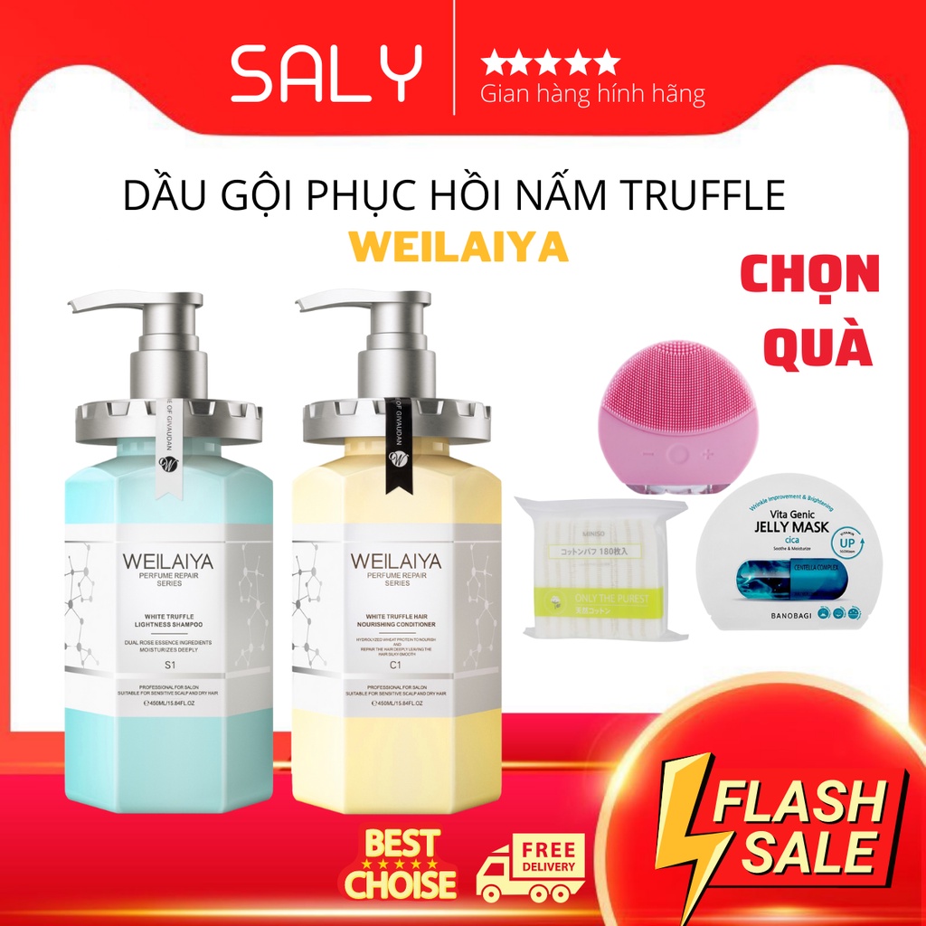 Dầu Gội Phục Hồi Đa Tầng Nấm Truffle Weilaiya 450ml [ÁP MÃ GIẢM 100K]