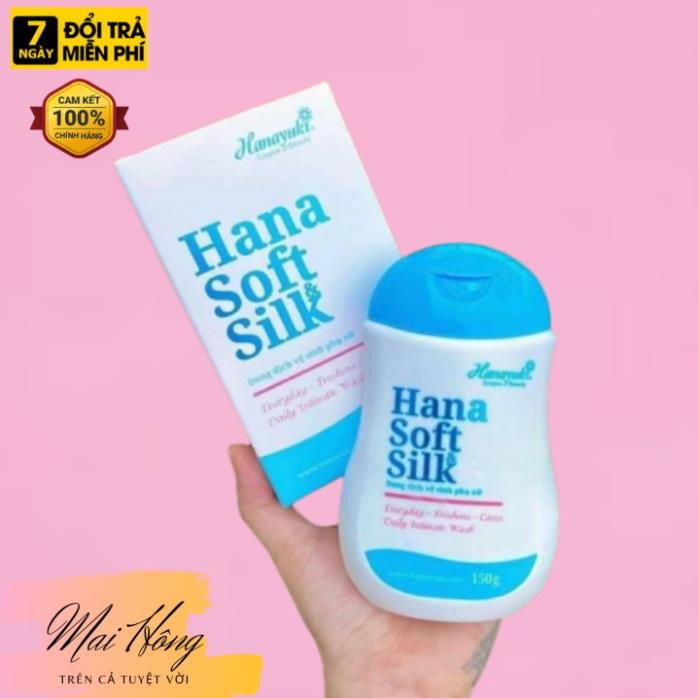 Dung dịch vệ sinh phụ nữ hana soft silk chính hãng 150ml.