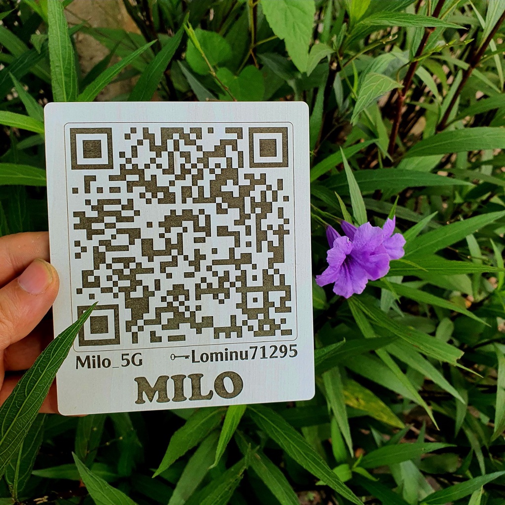 Bảng gỗ Wifi QR, Thanh toán QR, Tài Khoản, Check in, Khai báo y tế, Decor Shop