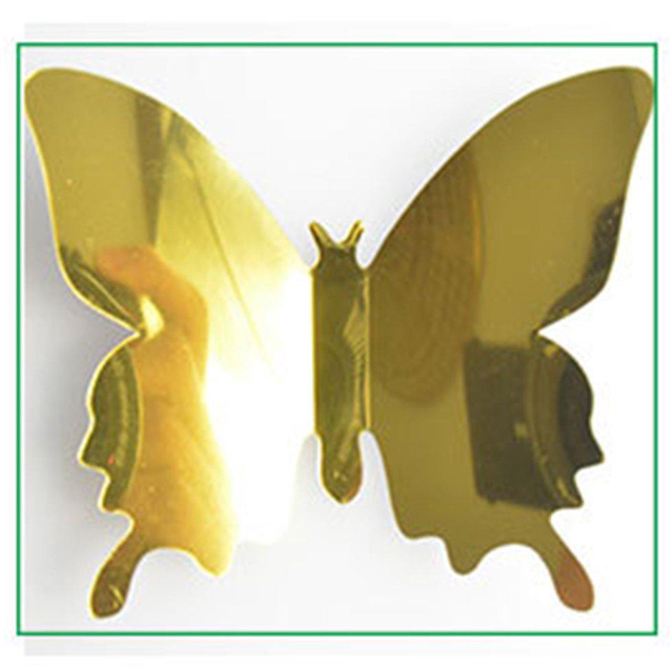 Decal tráng gương 3d dán tường trang trí nhà ở