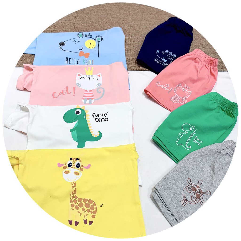 Đồ bộ bé trai bé gái (6 tháng đến 2 tuổi), quần áo cho bé cotton BB Angel