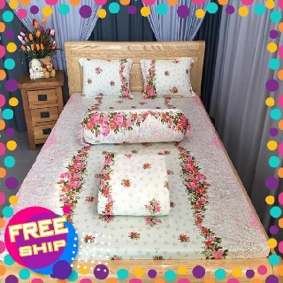 [XẢ HÀNG] Bộ Drap Thun Màu Hàn Quốc Mát Lạnh