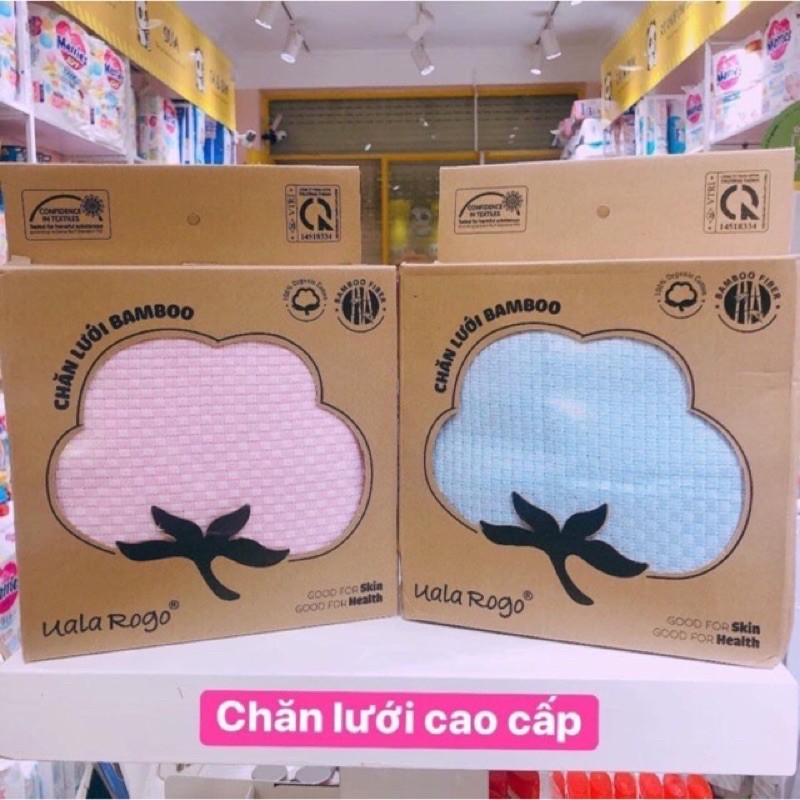 Chăn Lưới Uala & Rogo Sợi Tre Bamboo Kt 105 X 120Cm [ Ualarogo ]
