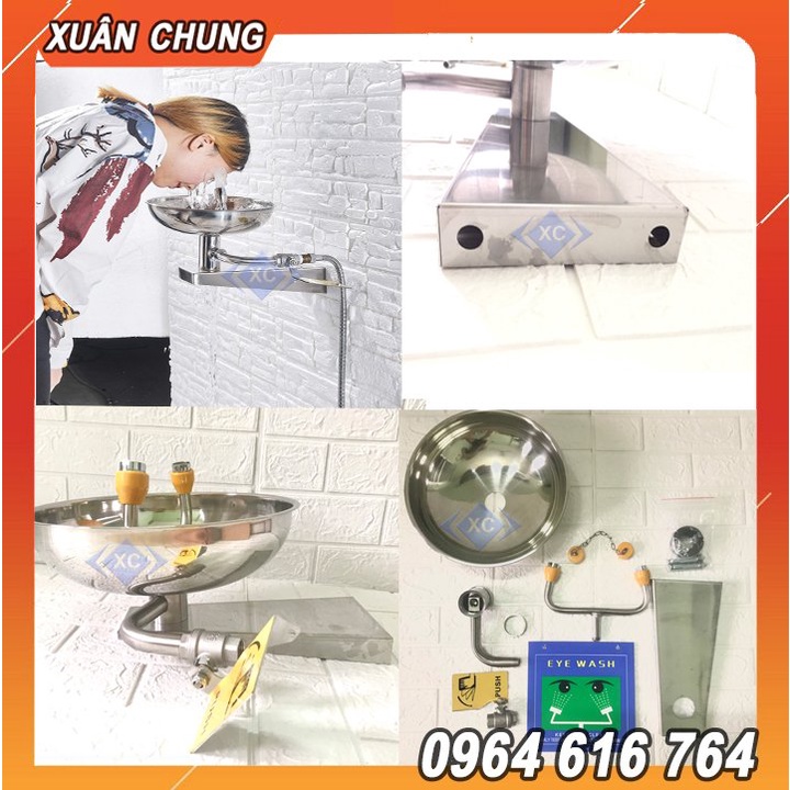 Bồn rửa mắt khẩn cấp gắn tường