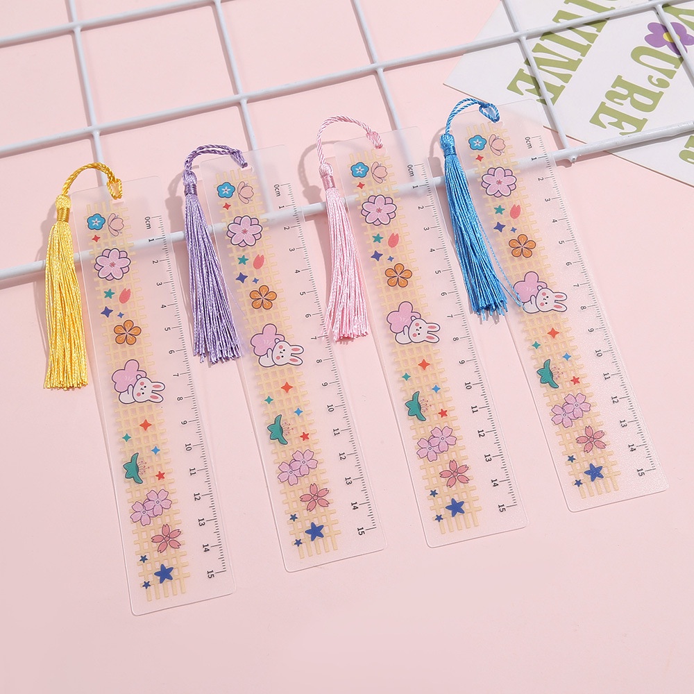 1 Thước Đánh Dấu Sách Hình Thỏ Dễ Thương Sáng Tạo