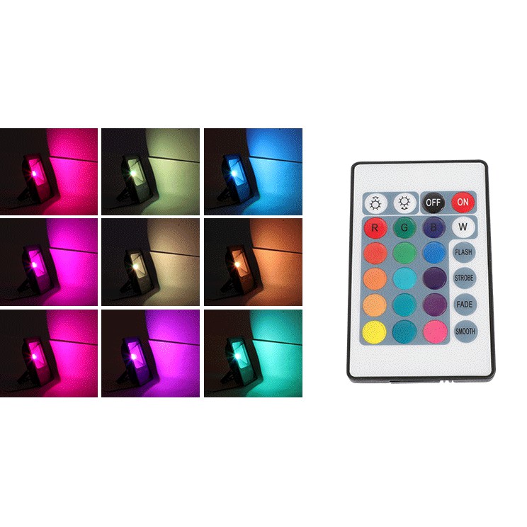 Đèn Pha Led Đổi màu RGB 10W 20W 30W 50W Có Điều Khiển