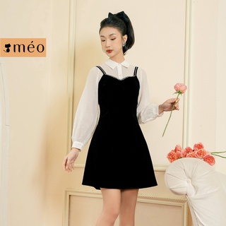 Váy yếm hai dây Méo shop bo eo dáng xoè đính hạt Camila