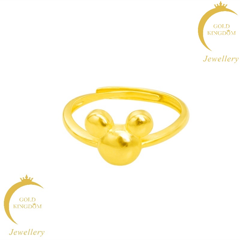 Nhẫn Mạ VàNg 24k HìNh ChuộT Mickey ThờI Trang
