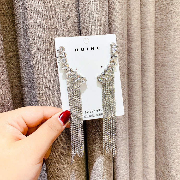 BÔNG VÀNH TAI ĐÍNH ĐÁ CAO CẤP SIÊU SANG PHONG CÁCH HÀN QUỐC - MELY 1233