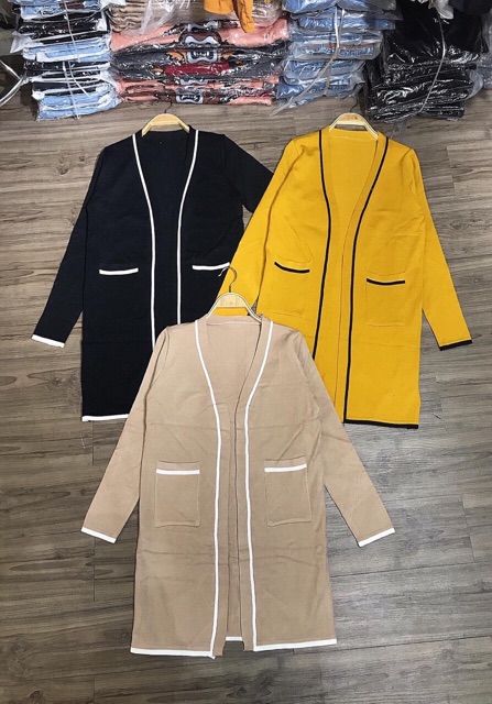 Áo khoác len dáng dài