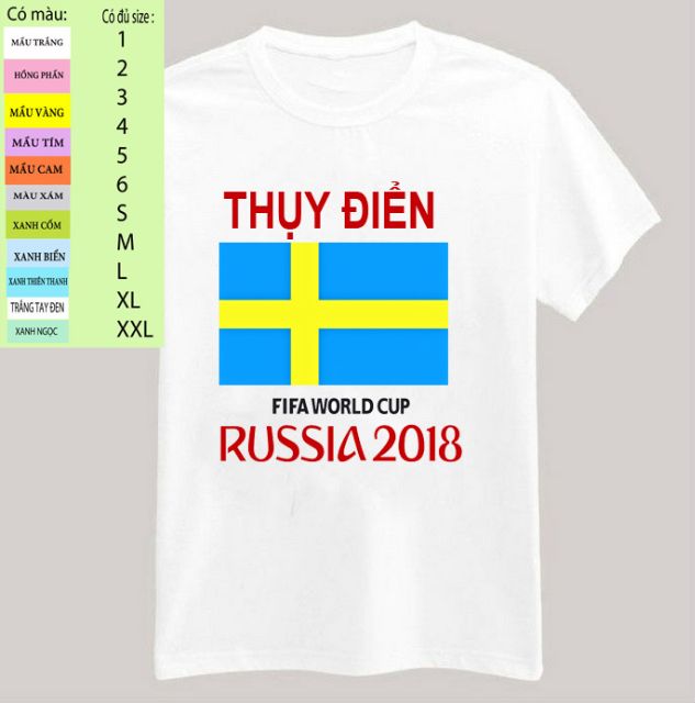 áo quốc kỳ các đội world cup 2018