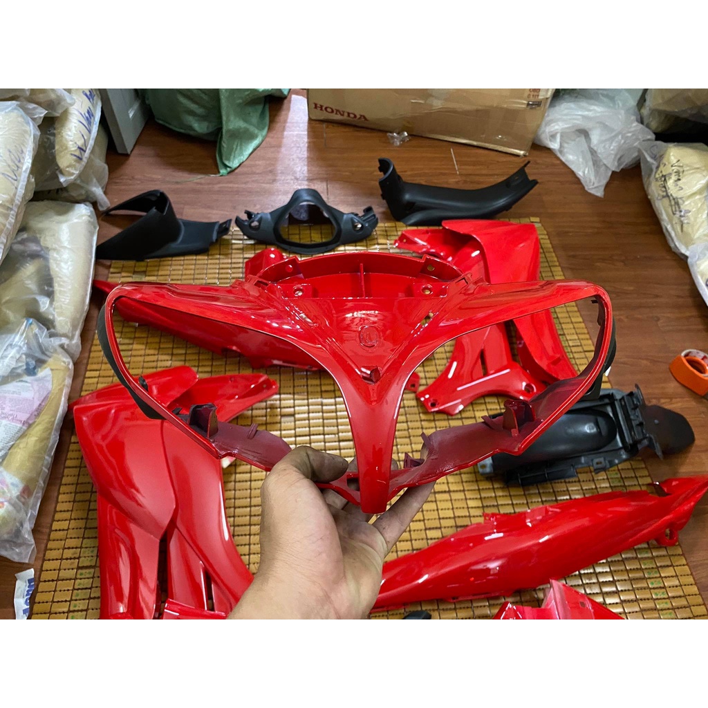 Dàn áo Jupiter Mx/Gravita xăng cơ hàng Việt Nam loại 1 màu Đỏ