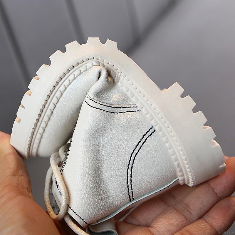 Giày bốt làm từ da phong cách Hàn Quốc dành cho bé