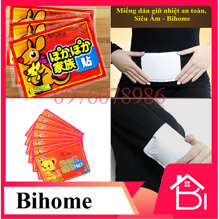 [ Siêu Ấm ] Miếng Dán Giữ Nhiệt Giữ Ấm Cơ Thể - Bihome
