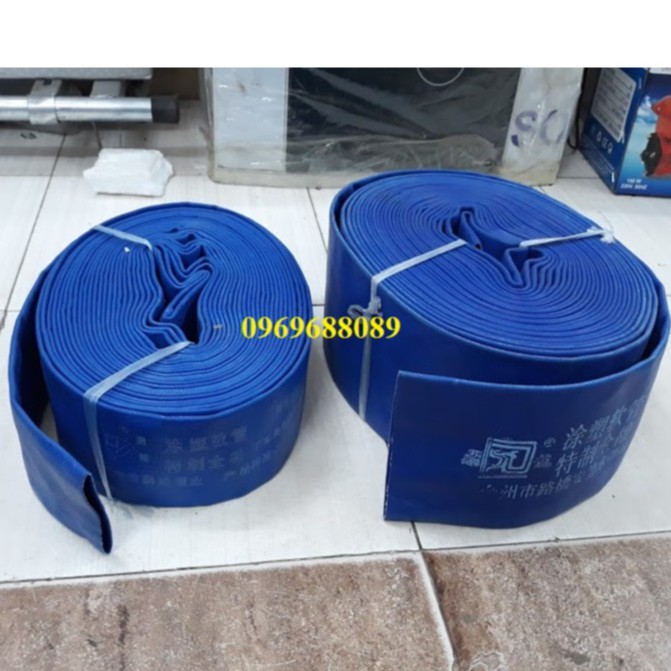 Ống Bơm Nước Vải Bạt Đúc  Phi 50 cho bơm chìm Tõm - Dài 15m
