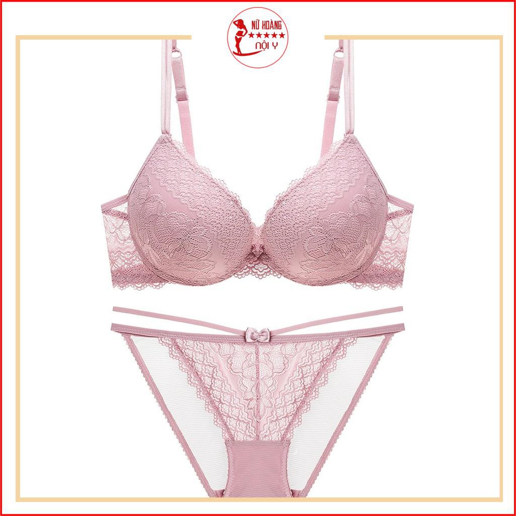 Bộ đồ lót siêu nâng đẩy ,set nội y Vic ren cao cấp quần dây có gọng đệm nâng ngực C199 | BigBuy360 - bigbuy360.vn