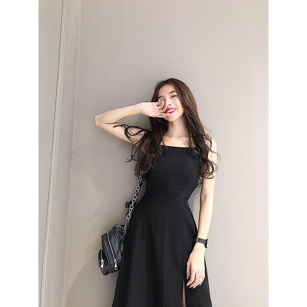 [Mã SKAMSALEP6 giảm 10% tối đa 100K đơn 150K] JUNS DRESS (ĐEN) | BigBuy360 - bigbuy360.vn