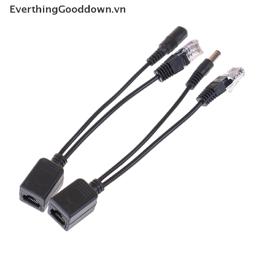 1 Bộ Dây Cáp Chia POE Ethernet Chuyển Đổi POE