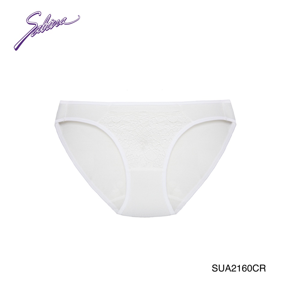 Quần Lót Lưng Vừa Phối Ren Màu Trắng Fashion Doomm Doomm By Sabina SUA2160CR