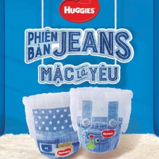 [Phiên bản Jeans] 60 tã quần Huggies Jeans size M