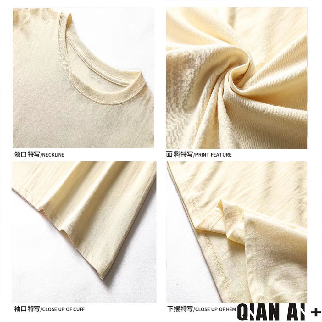 Áo Thun Cotton Ngắn Tay Dáng Rộng In Họa Tiết Gấu Hoạt Hình Xinh Xắn Dành Cho Nữ