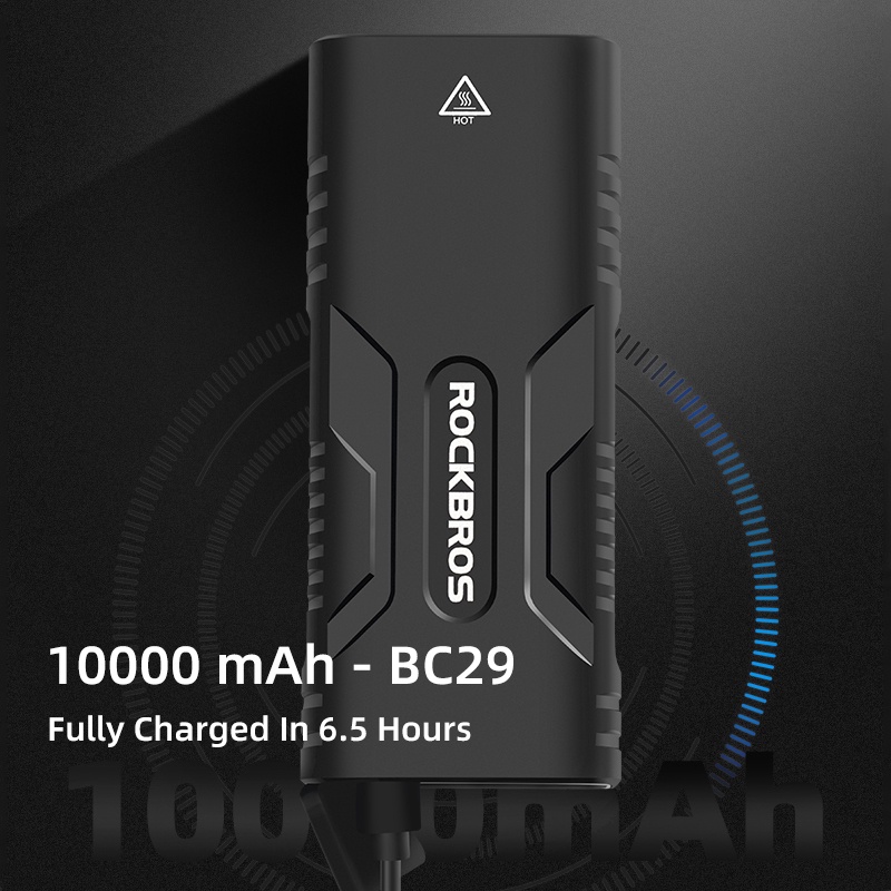 Đèn Pha 10000mAh USB Bằng Hợp Kim Nhôm 850 Lumens Chống Thấm Nước Tiện Dụng Cho Xe Đạp Leo Núi