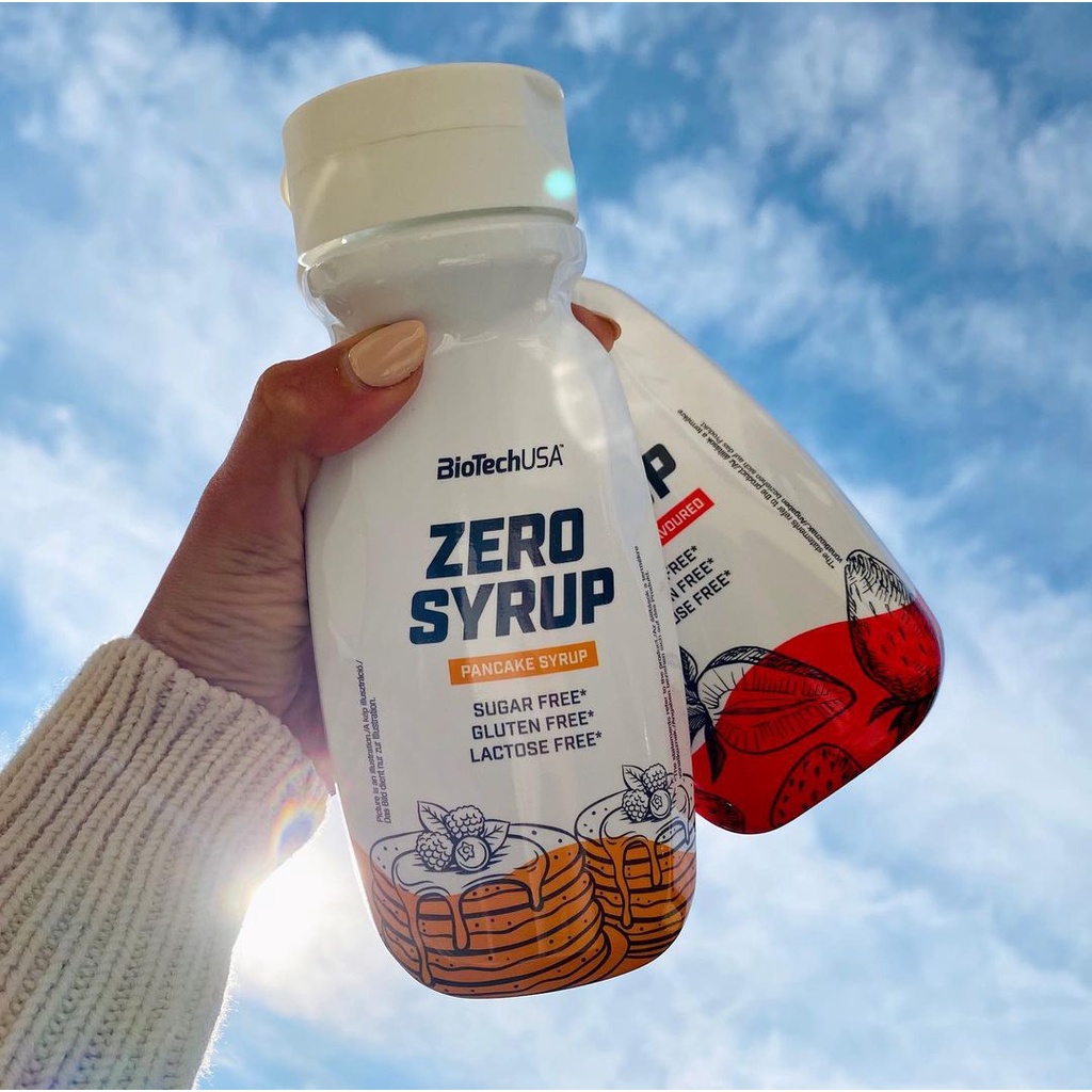 Siro Không Đường Zero Syrup BiotechUSA Chai 320ml