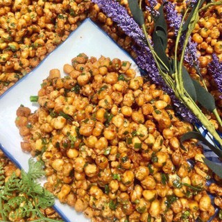 Bắp chiên mỡ hành & Bắp khô bò lá chanh & Bắp nếp sấy giòn Túi Zip 100gr