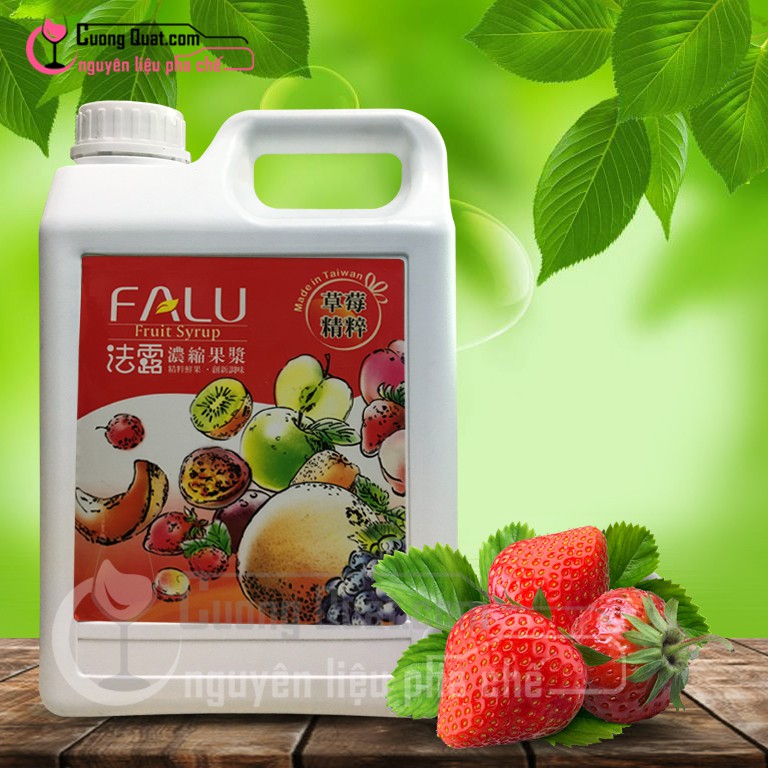Syrup Falu Đài Loan - Hương Dâu 2.5kg