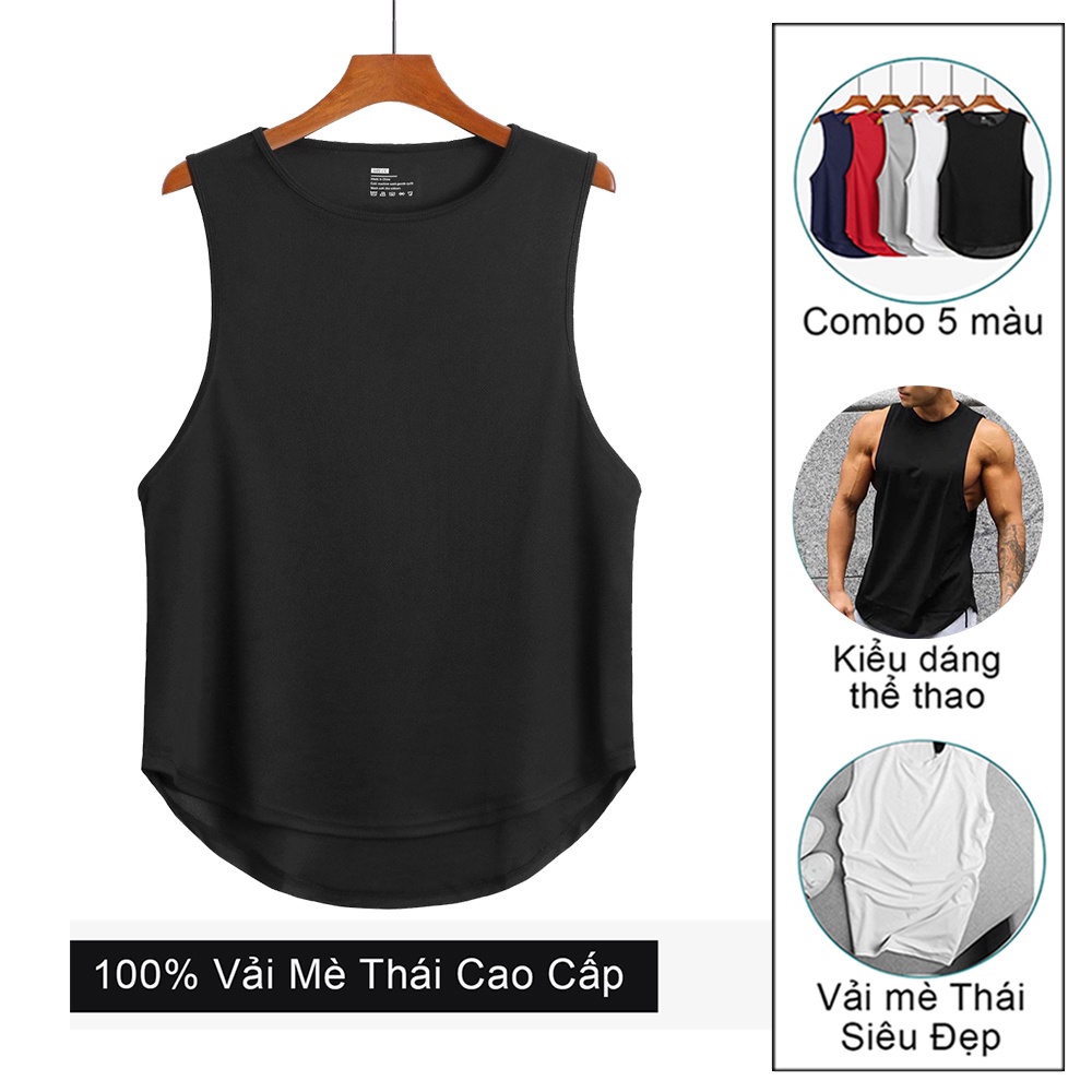 Áo ba lỗ thể thao nam áo thun sát nách tập gym cao cấp dáng basic cho gymer - 𝗔𝗕𝗟𝟬𝟭