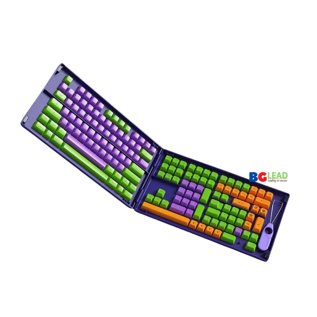 Bộ keycaps bàn phím cơ AKKO Keycap set EVA-01 (PBT Double-Shot/ASA profile/158 nút) - Mai Hoang phân phối toàn quốc