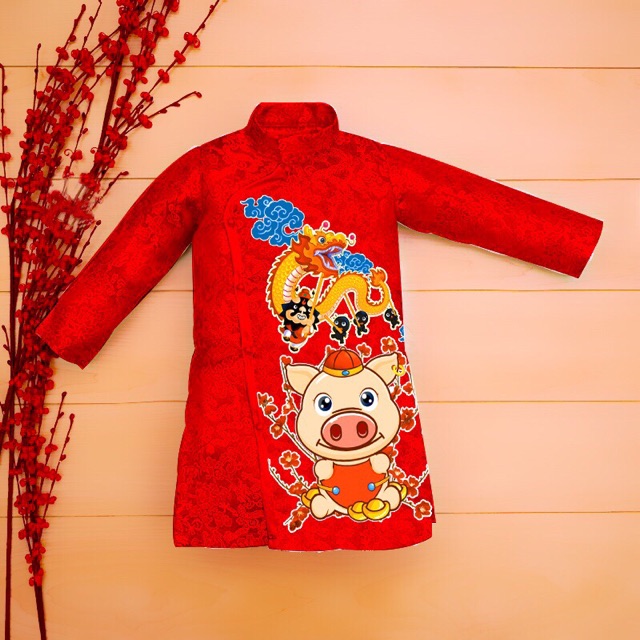 Áo dài cách tân bé trai hàng cao cấp