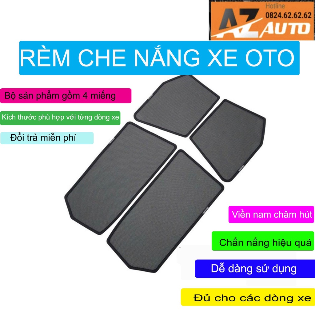 Rèm Che Nắng Theo Xe, Chuẩn Form Se Khít Cho Ô tô, hàng loại 1