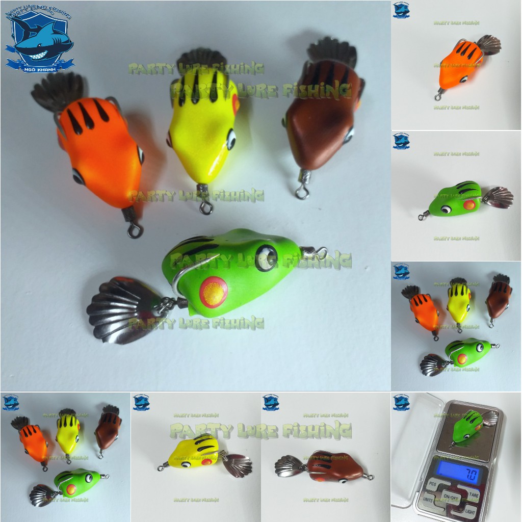 Mồi câu cá lóc nhái hơi Bulls Storm , mồi lure cá lóc made in Thailand