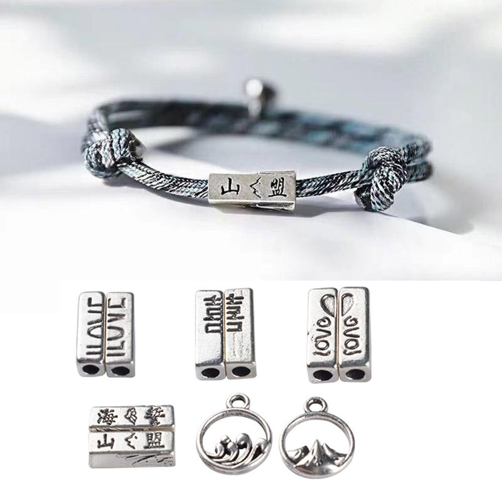 AARON1 Hạt Charm Khắc Chữ Làm Trang Sức