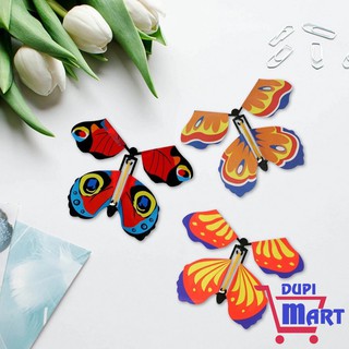 [HOT] Đồ Chơi Con Bướm Bay Ma Thuật Kẹp Sách Món Qùa Bất Ngờ Vui Nhộn - Magic Flying Butterfly - DupiMart