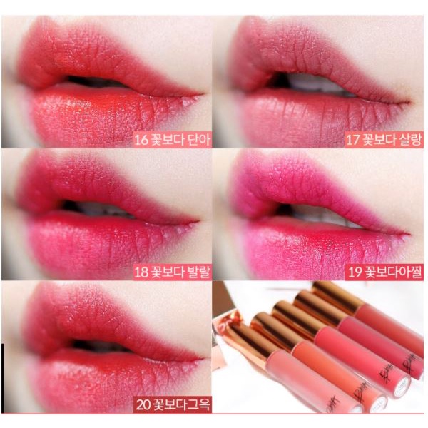 Son Kem Lì, Lên Màu Chuẩn Hàn Quốc Bbia Last Velvet Lip Tint 5g