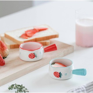 Chén có tay cầm gốm sứ đựng sốt