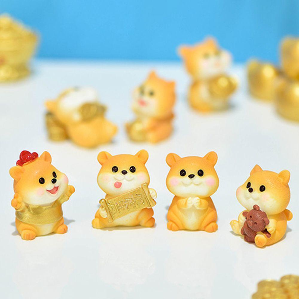 1 Đồ trang trí Chú Chó Hoạt Hình Mini Bằng Nhựa Resin Dễ Thương Dùng Trang Trí Tiểu Cảnh|Phụ Kiện Bóng Để Bàn Trang Trí