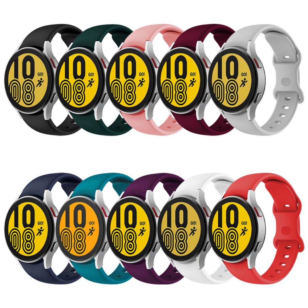 Dây Đeo Silicone Thay Thế Cho Đồng Hồ Thông Minh Samsung Galaxy Watch 4 5 Pro 40mm 44mm 45mm Classic 42mm 46mm