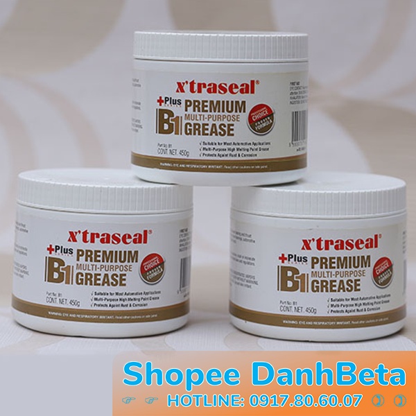 Mỡ Bò Bôi Trơn Chịu Nhiệt Chịu Nước Cao Cấp Xtraseal B1 Hũ 450gr