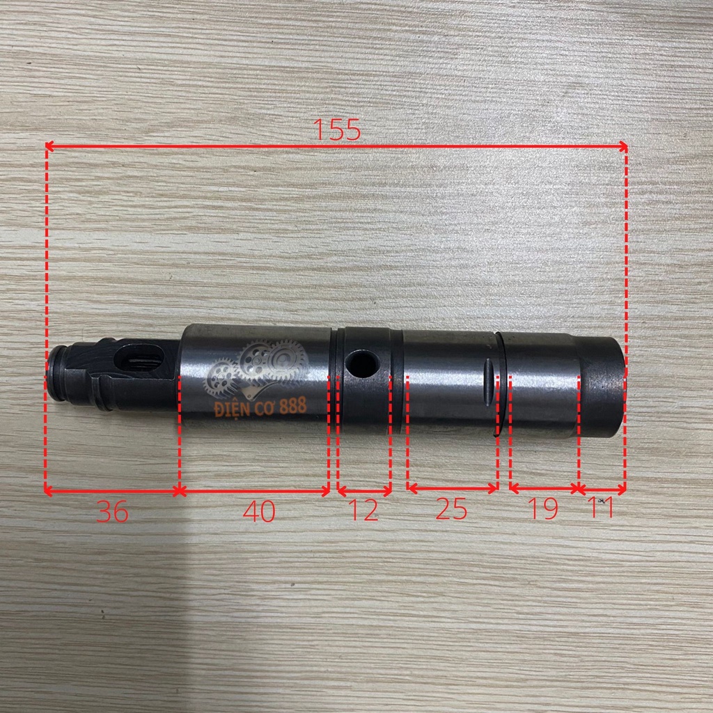 Nòng dài khoan bê tông BOS.CH GBH 2-28 D và 2-28 DFV dài 155mm - Có loại trơn và loại đầy đủ phụ kiện