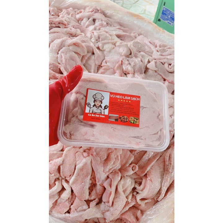 1 Kg Vú Heo Tươi Làm Sạch (Cắt Lát)