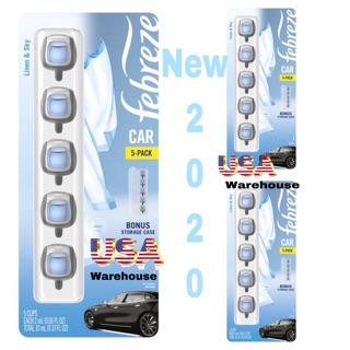 Nước hoa xe hơi Febreze vỉ 5 cái kèm case tặng chính hãng
